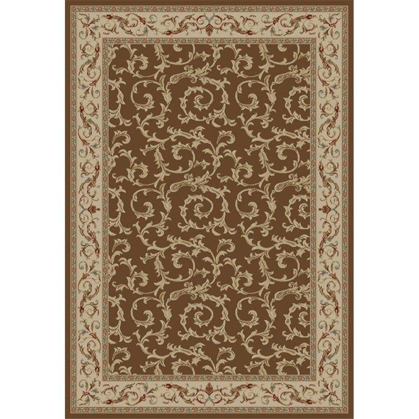 Concord Global 9 ft. 3 in. x 12 ft. 6 in. Jewel Veronica - Brown 43988